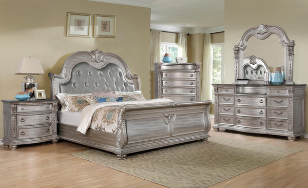 Tufted Marble 6-Piece Bedroom Set
