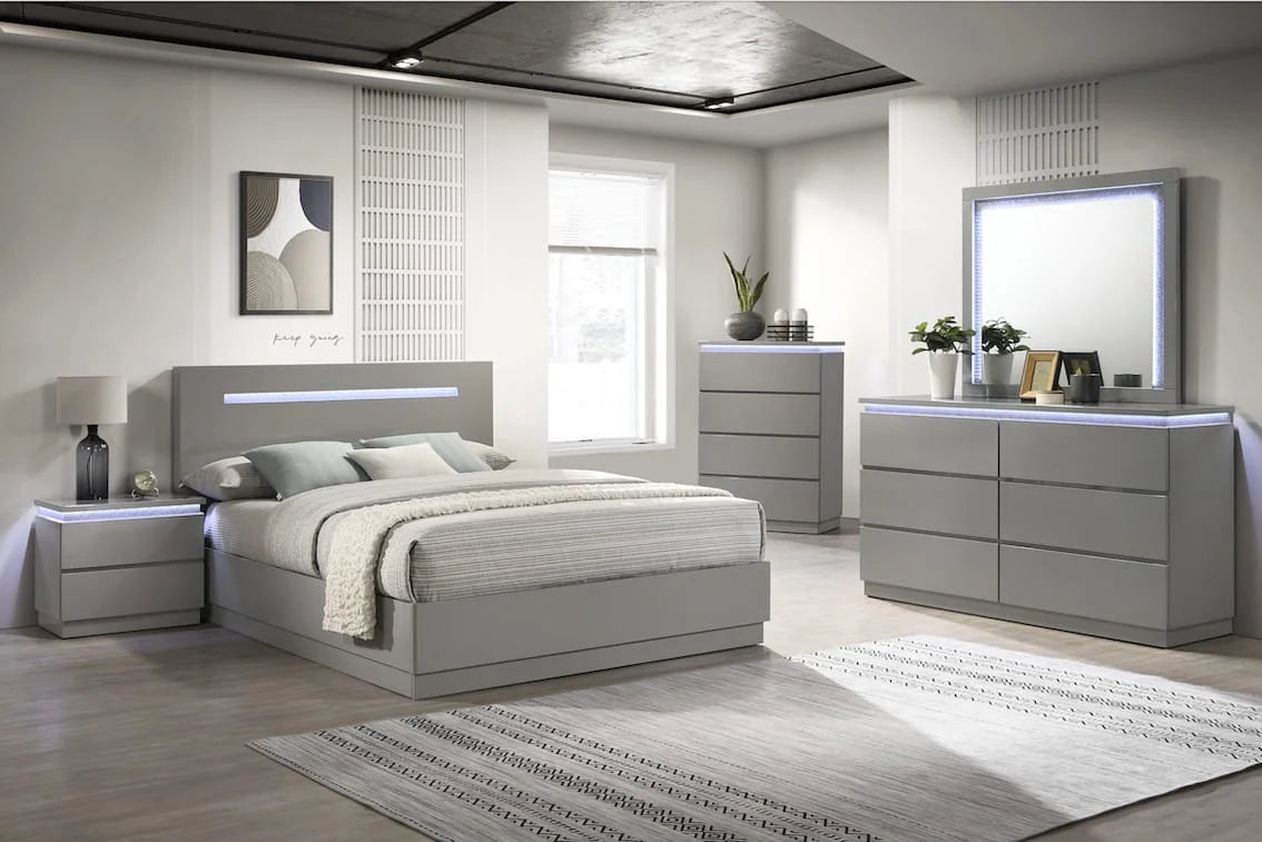 QUEEN BED SET 6 PCS