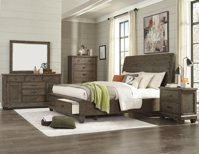 SOLID WOOD 6 PCS BEDROOM SET