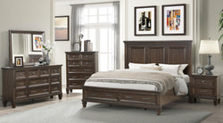 DARK WALNUT 6 PCS- BEDROOM SET