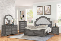 Upscale Wooden 6 Pcs Bedroom Set