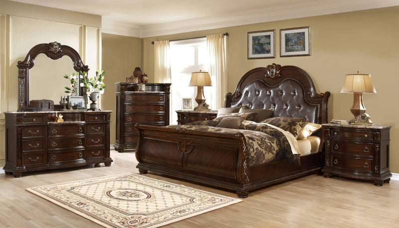 AROMA Wooden 6 Pcs Bedroom Set