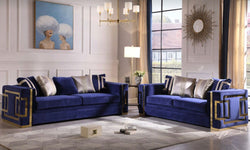 "Azure Blue Living Set"