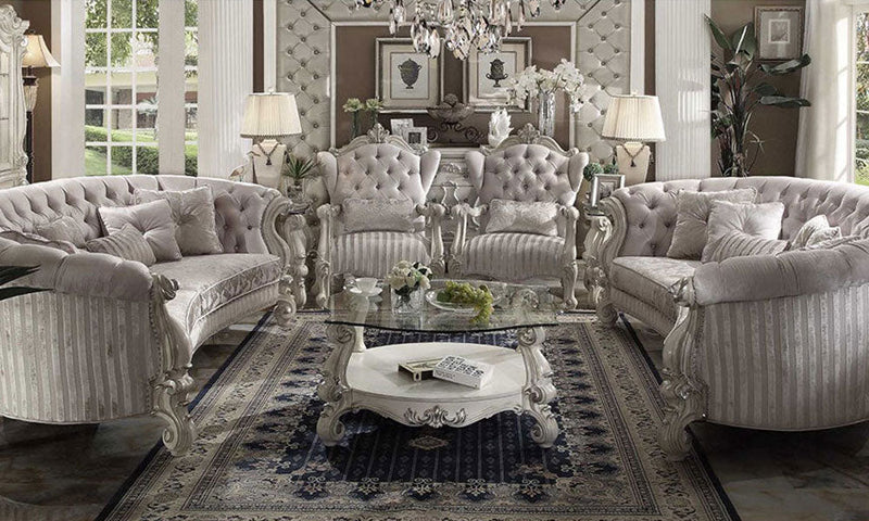 "White Elegance Living Set"