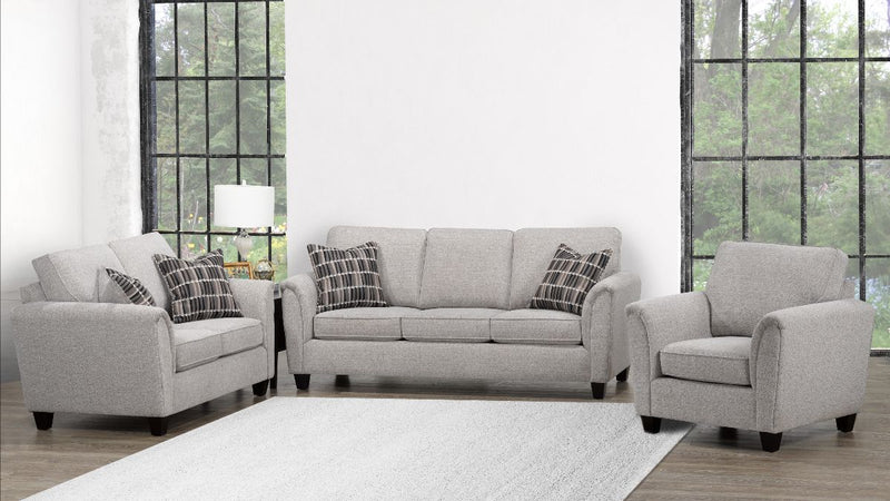 Charcoal Fabric Sofa Set